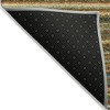 Coral Gold And Green Striped Washable Indoor Outdoor Area Rug - 4 of 4