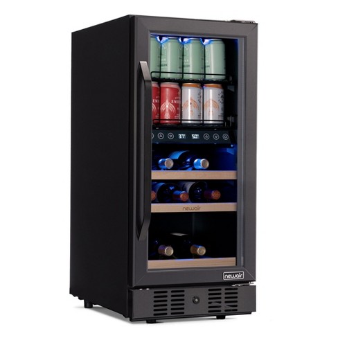 60 Can Beverage Refrigerator Cooler - Mini Fridge with Reversible Clear  Front Glass Door for Beer Soda or Wine Drink Machine for Home, Office or  Bar
