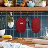 KitchenAid Asteroid Oval Pot Holder 2-Pack Set, Smoked Paprika Red, 6.5"x10" - 4 of 4