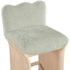 Meridian Furniture,Shaw Chenille Fabric Upholstered Counter Stool - 4 of 4