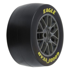 Pro-Line Racing 1/12 Goodyear Eagle Soft Tire F/R MTD Gray Wheels (4): Losi NASCAR - 1 of 1