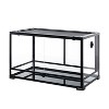 REPTI ZOO 40Gallon Full Reptile Glass Terrarium, Double Hinge Door Reptile Terrarium 30" x 18" x 18" - 2 of 4