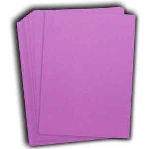 Hamilco Colored Cardstock Scrapbook Paper 8.5" x 11" Pearly Purple Color Card Stock Paper 50 Pack - 1 of 4