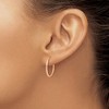 Chisel Stainless Steel Polished Rose IP-plated 1.6mm Hinged Hoop Earrings - 3 of 4