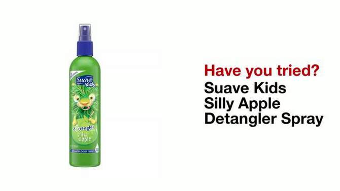 Suave Kids Detangler Spray For Tear-Free Styling Silly Apple - 10 fl oz, 2 of 8, play video