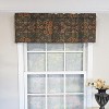 RLF Home 100% Cotton High Quality Espadas Tailored Window Valance with 1.5" Rod Pocket 50" W X 12" L Hunter - 2 of 4