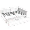 Modern Upholstered Velvet Daybed with Two Rolling Storage Drawers, Full Size Sofa Bed Frame for Living Room or Guest Room – The Pop Home - 4 of 4