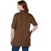Woman Within Plus Size Elbow-Sleeve Polo Tunic - 3 of 3
