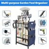 Freestanding Heavy Duty Garden Rack 3 - Tier Multifunctional Yard Storage with Hooks and Pockets for Outdoor Broom Shovel Rake - 4 of 4