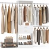 Besiost Closet System with 2 Wooden Drawers and Adjustable Shoes Rack - 2 of 4