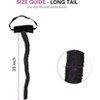 4E’s Novelty 25” Black Furry Tail Costume - Adjustable Black Cat Tail for Adult Women & Kids Girls, Cat Tail for Halloween Cosplay - 2 of 4