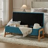 Nana Storage Bench With Solid Wood Legs | ARTFUL LIVING DESIGN - 3 of 4