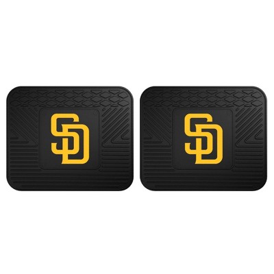 MLB San Diego Padres Back Seat Car Mat Set - 2pc