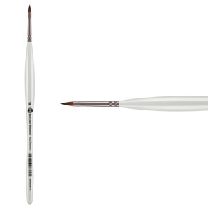 Borciani e Bonazzi UNICO Fiamatto Synthetic Series 822 Paint Brush, Cat's Tongue Size 2 - For Acrylic and Watercolor Painting - Ergonomic Handle, - 1 of 4