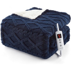 Heating Blanket - Thick Tufted Electric Blanket, 10 Heat Levels and 10 Time Settings, Machine Washable Fast Heating Blanket - 1 of 4