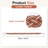 Unique Bargains Hand Woven Decorative Braided Curtain Tiebacks - 2 of 4