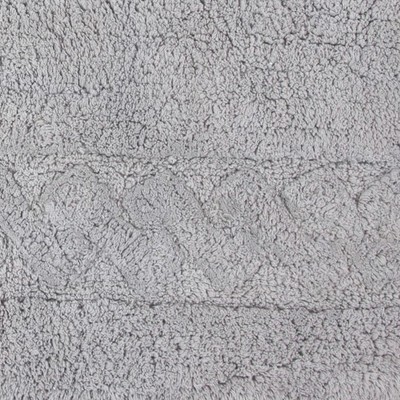 Silver Cotton Chain Border Bath Rug 20"x30"