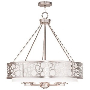 Livex Lighting Avalon 6 - Light Chandelier in  Brushed Nickel - 1 of 4