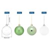 Unique Bargains Plastic Party Wedding Christmas Box Packed Hanging Ornament Balls 2.4" 24 Pcs - 2 of 4