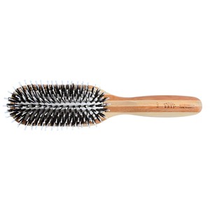 Bass Brushes Shine & Condition Hair Brush Premium Bamboo Handle with Premium 100% Pure Firm Natural Boar Bristles + Nylon Pin 9 Row - 1 of 4