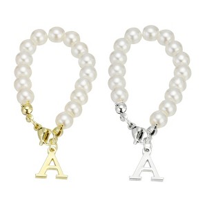 Unique Bargains Identification Handle Letter Charm Accessories Gold & Silver Tone 2 Pcs - 1 of 4