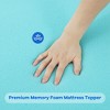3 in. Gel Memory Foam Mattress Topper with CertiPUR-US Certified- Breathable & Supportive - 3 of 4