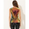 INSPIRE CHIC Women's Sequin Sparkle Glitter Party Camisole Tank Top - 4 of 4
