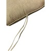 Oakland Living 2pc Deep Seating Outdoor Cushion Set with Ties Tan: All-Weather, Removable Cover, High-Density Foam - 4 of 4
