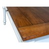 Rustic Wood Writing Desk White - Martin Furniture: Office with All Purpose Drawer, Metal Hardware - 3 of 4
