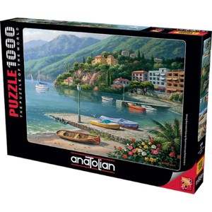 Anatolian Hillside Harbor Cove 1000 pc Jigsaw Puzzle 1096 - 1 of 4