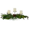 Northlight 32" Brown and Green Artificial Pine Cone and Pine Needle Christmas Candle Holder - 4 of 4