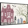 Amanti Art Haunted House I Color by Anne Tavoletti Canvas Wall Art Print Framed 33-in. x 23-in. - 3 of 4