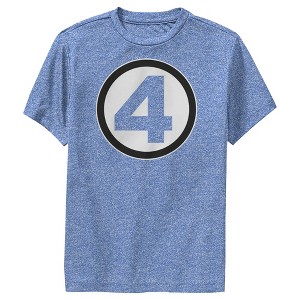 Boy's Marvel: Fantastic Four Classic Logo Performance Tee - 1 of 4