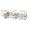 Bennington Collection 3-Bulb Glass Bath Fixture - Dimmable, Damp Rated, 22.25" Wide - 3 of 4