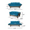 Christopher Knight Home Lana Patio Acacia Convertible 3 Seater Daybed Sofa with Foldable Arm and 4 Pillows - 3 of 4