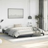 vidaXL California King Bed Frame, Velvet Upholstered Platform Bed Frame, Dark Gray, No Mattress - 4 of 4