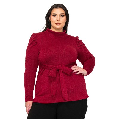 L I V D Women's Catriona Waist Tie Sweater