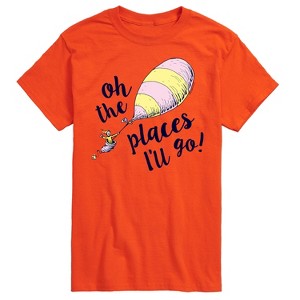Men's - Dr. Seuss - Oh The Places I'll Go Balloon Short Sleeve Graphic T-Shirt - 1 of 4