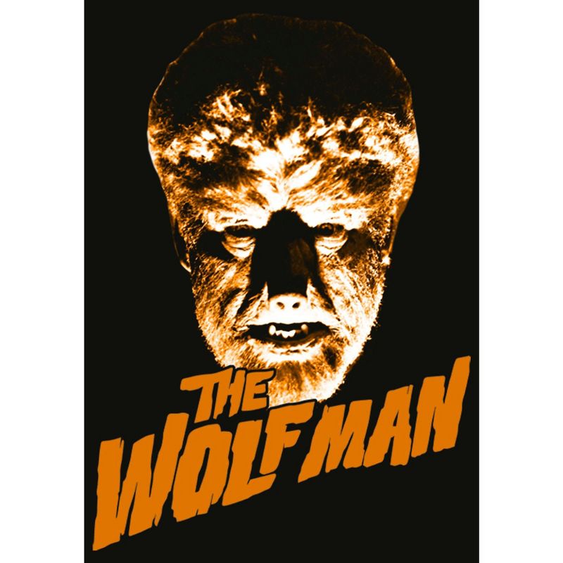 Men's Universal Monsters The Wolfman Logo Long Sleeve Shirt, 2 of 5