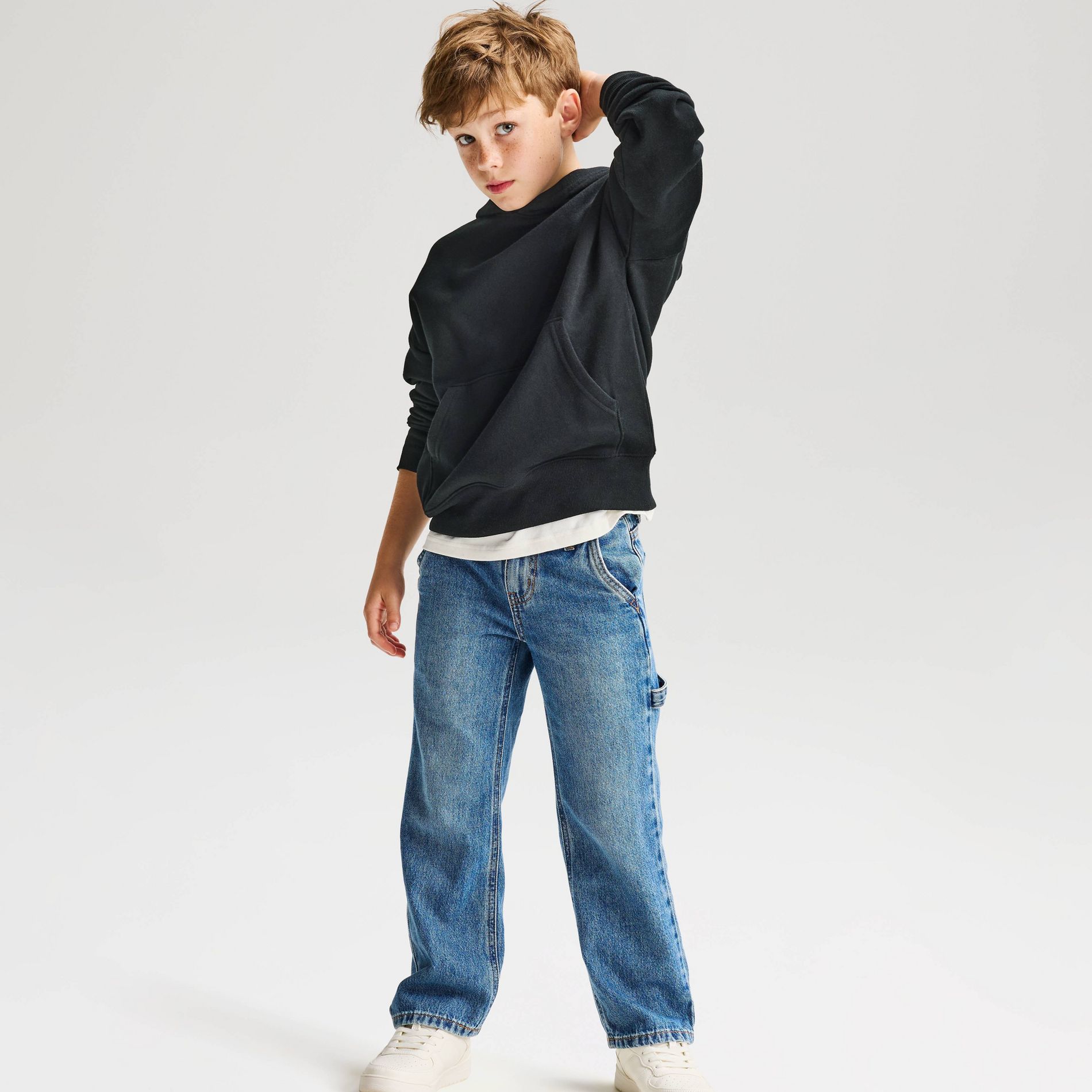 Boys' Fleece Relaxed Fit Pullover Hoodie Sweatshirt - Cat & Jack™