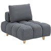 CAVINAS Long Cloud Couch Contemporary Teddy Upholstered Sofa Couch with Pillow for the living room - 2 of 4