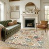 Abynow Diamond Distressed Persian Style Washable Indoor Rug - 4 of 4