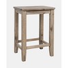 Jofran, Eastern Tides Coastal Wire-Brushed Wood Backless Counter Barstool (Set of 2) - 2 of 4