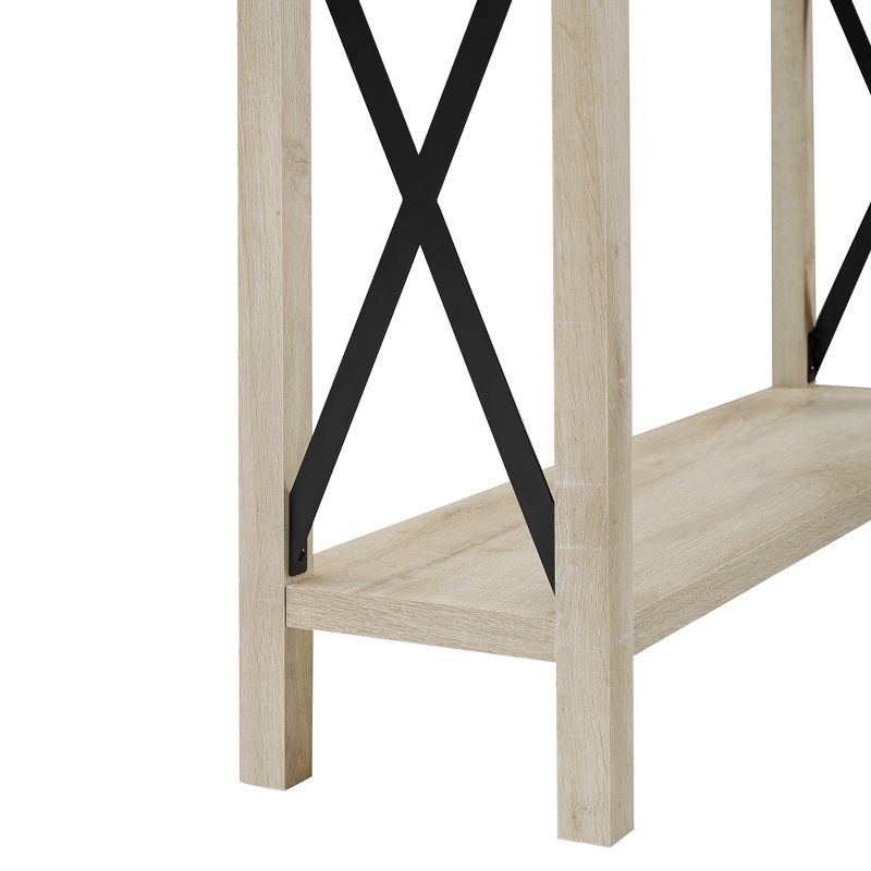 Sophie Rustic Industrial X Frame Entry Table - Saracina Home, 5 of 17