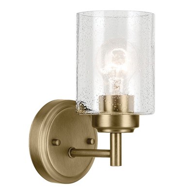 Metal Sconce Wall Light (includes Led Light Bulb) Brass - Threshold™  Designed With Studio Mcgee : Target