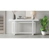 PAGED Minimalist Concrete Texture Console Table with Pine Wood Legs, Extra Long Entryway Table, Entryway Sofa Side Table for Hallway, Foyer - 3 of 4