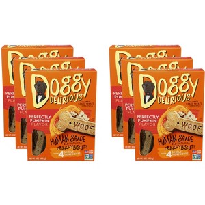 Doggy Delirious Dog Bone Pumpkin Flavor - Case of 6 - 16 oz - 1 of 2
