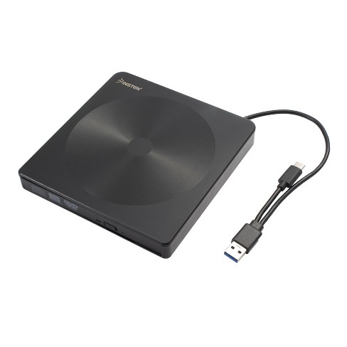 Insten Portable Slim External Optical Drive With Usb 3.0/c, Cd +/- Rw Writer, Player & Burner Hp Laptop Desktop Pc Windows Macbook Air/pro : Target