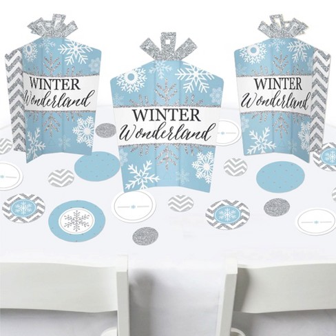 Big Dot Of Happiness Winter Wonderland - Snowflake Holiday Party And Winter  Wedding Decor And Confetti - Terrific Table Centerpiece Kit - Set Of 30 :  Target
