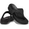 Crocs Women's Boca Bling Wedge Flip Flops, W5, Black - image 2 of 4